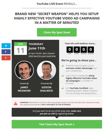 James Wedmore – Paid Video Ads Bootcamp