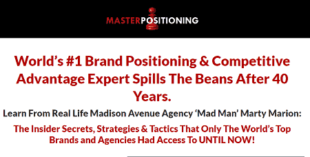 Marty Marion - Brand Positioning Master Course