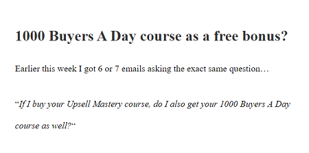 Justin Goff - 1000 Buyers a Day