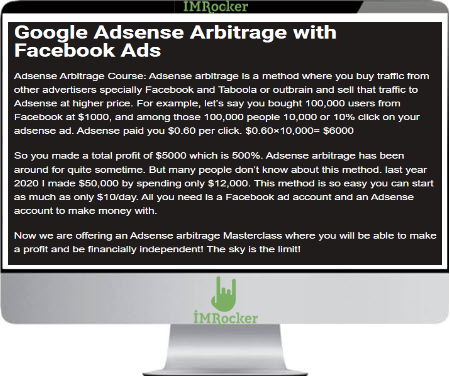 ifthaker – AdSense Arbitrage Full Masterclass Course
