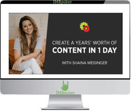 Shaina Weisinger – Create a Year’s Worth of Content in 1 Day Workshop