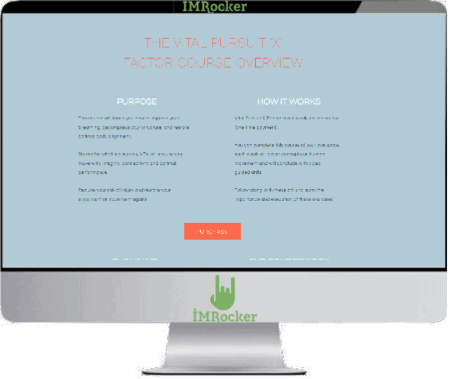 THE VITAL PURSUIT 'X'