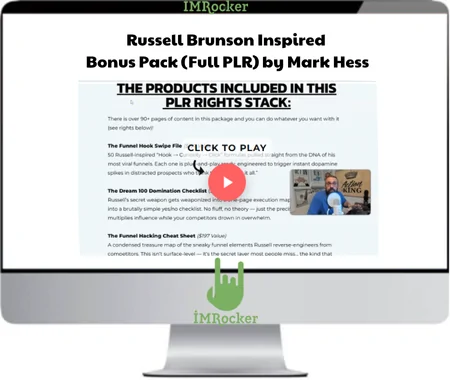 Russell Brunson Inspired Bonus Package (Full PLR) by Mark Hess