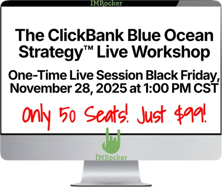 The ClickBank Blue Ocean Strategy™ Live Workshop by Duston McGroarty